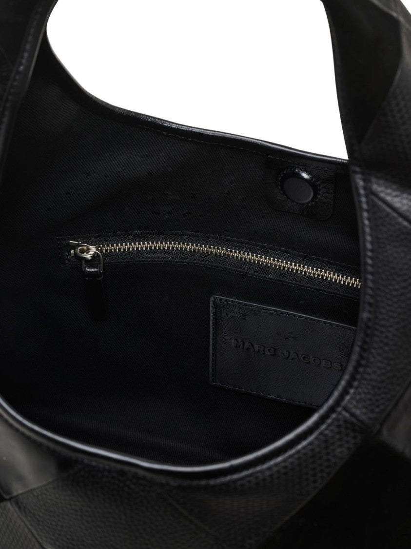 Marc Jacobs Black Diamond Details Leather Shoulder Bag