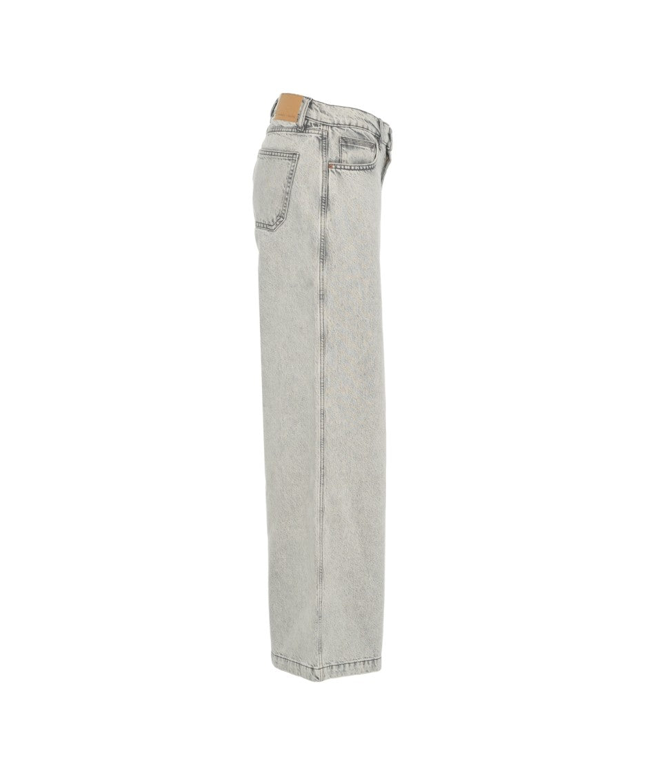 Seventy + Mochi Wide-Leg 'Silver Lining' Jeans