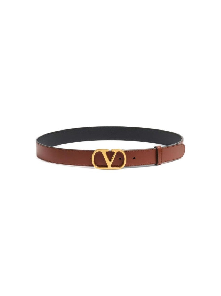 Valentino Vlogo Signature Belt Deep Caramel