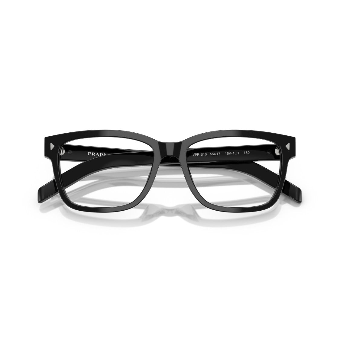 Prada 0Pr B10v Rectangular Black Acetate Sunglasses