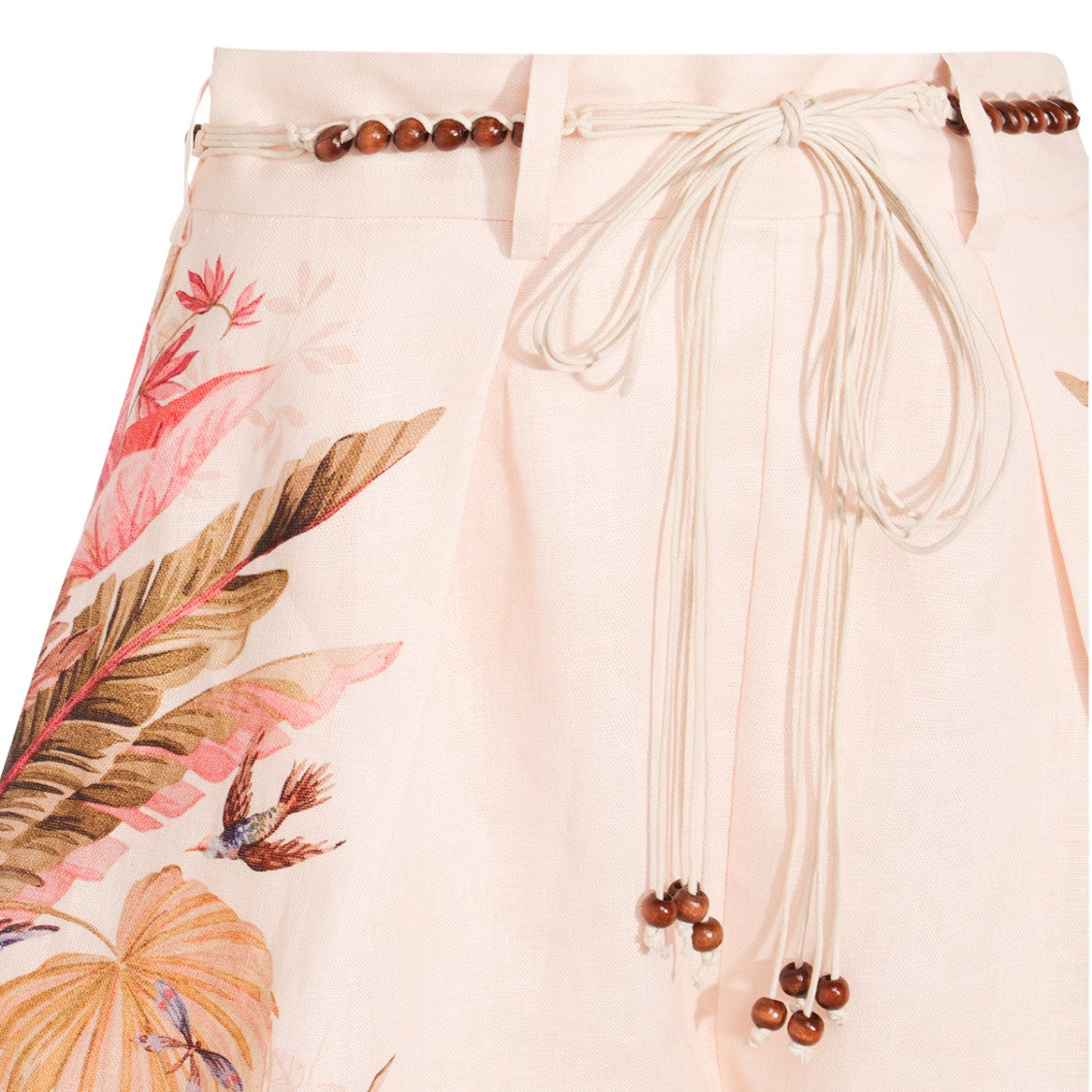 Zimmermann Cream Linen Shorts