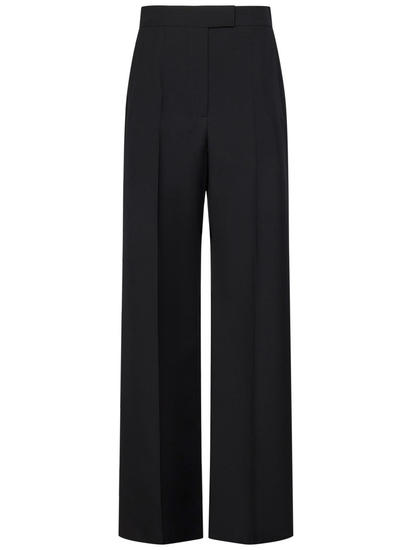 Alexander Mcqueen Wide-Leg Trousers In Japanese Wool Gabardine