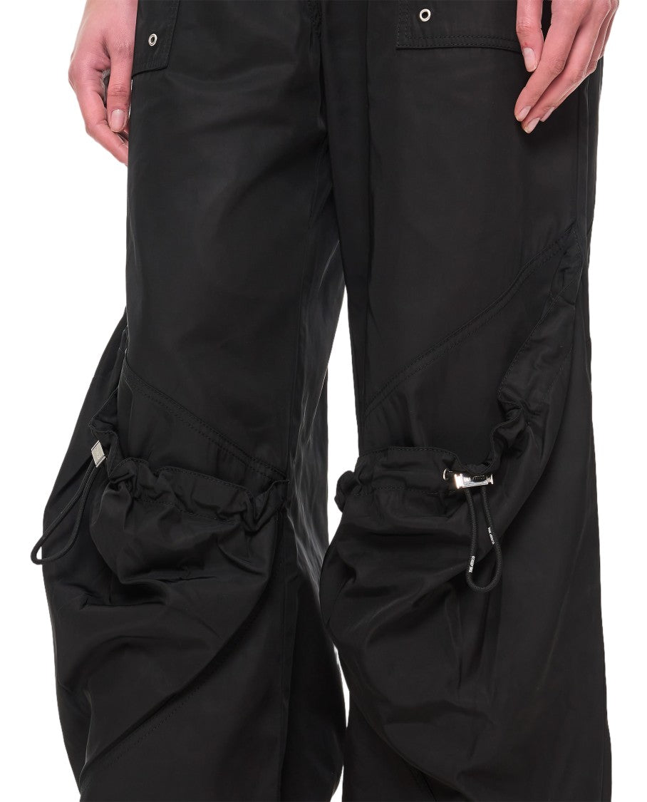 The Attico Oversized Utility Pants With Drawstring Detail
