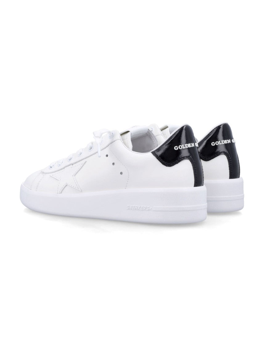 Golden Goose White Pure Star Leather Sneakers