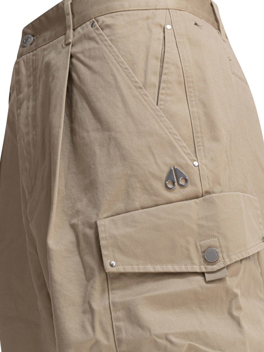Moose Knuckles Beige Cargo Trousers