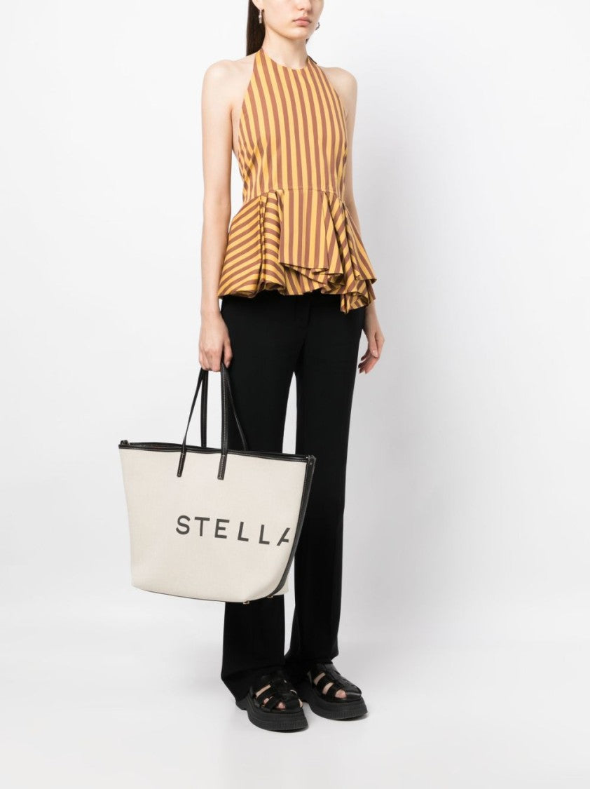 Stella Mccartney Spacious Structured Tote Bag With Bold Logo