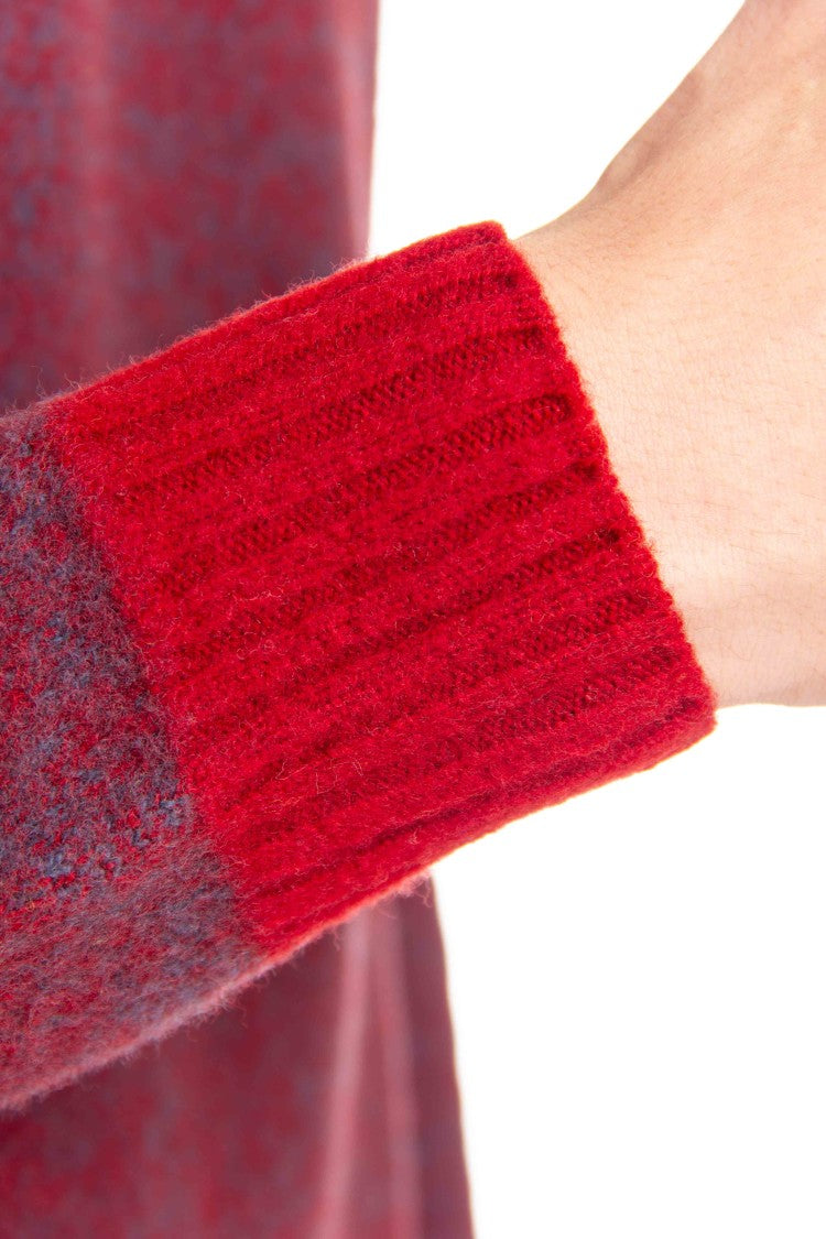 Drumohr Moulinè Brushed Wool Crewneck Sweater