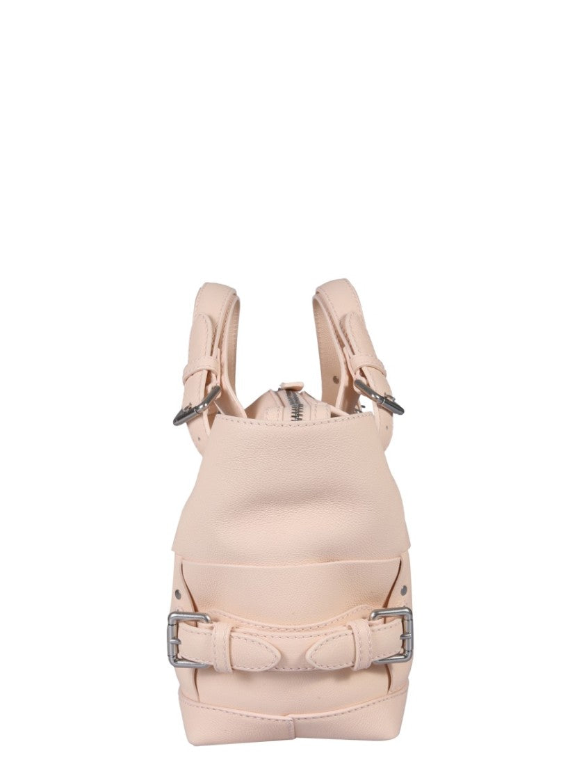 Bottega Veneta Structured Leather Shoulder Bag With Removable Strap