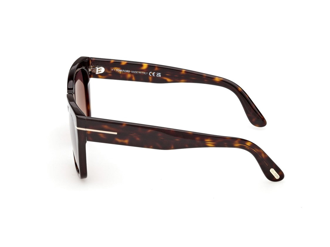 Tom Ford Ft1343 Tortoiseshell Acetate Oversized Square Sunglasses