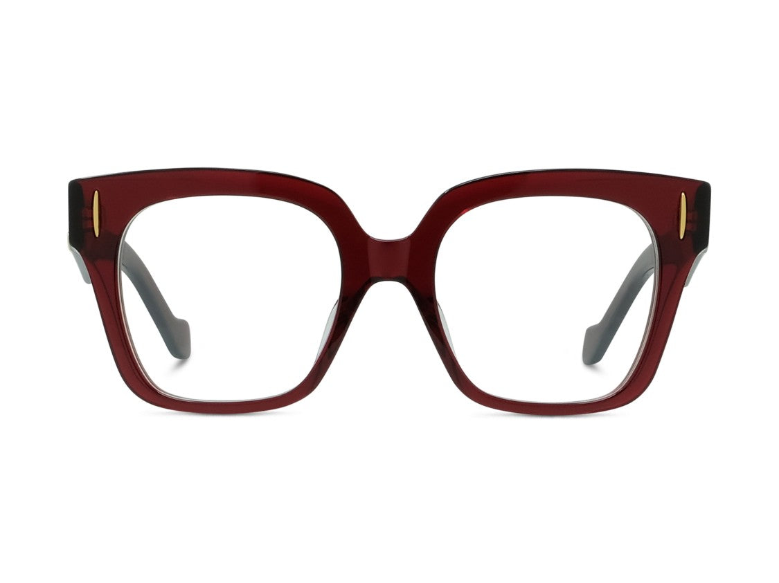 Loewe Deep Burgundy Lw50069i Oversized Square Eyeglasses