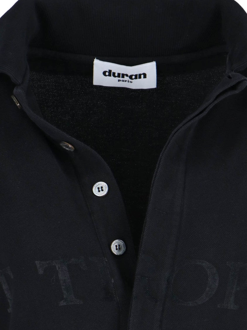 Duran Lantik Cut-Out Logo Shirt – Black