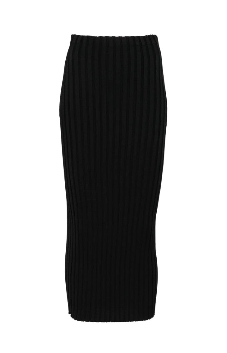 Fabiana Filippi Knee-Length Ribbed Skirt With Textured Finish