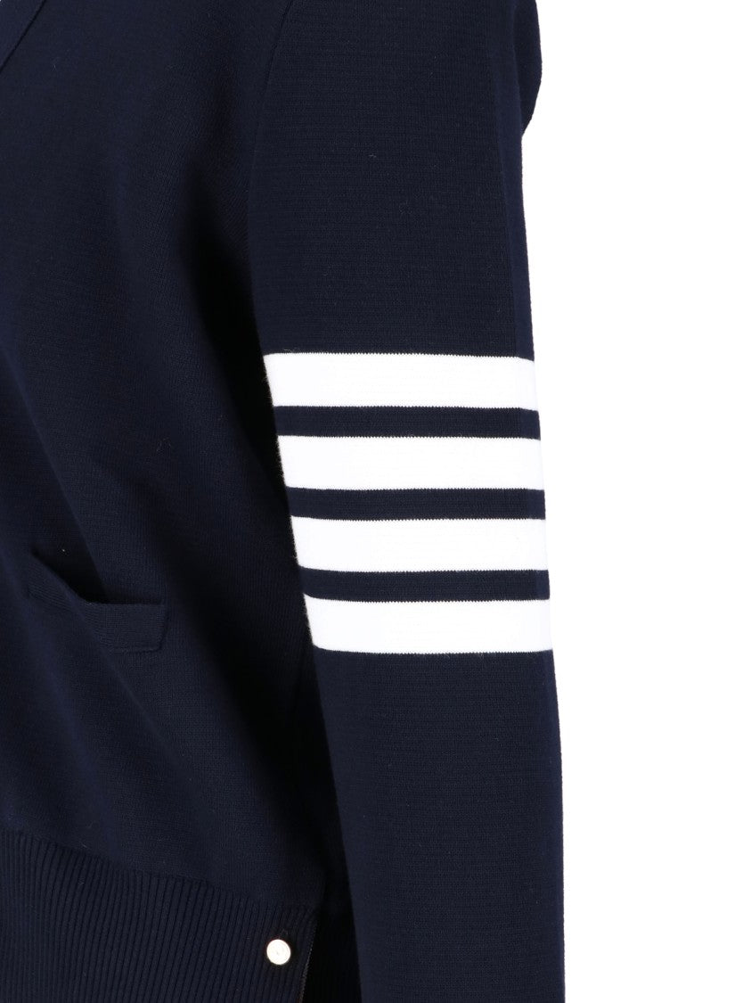 Thom Browne "4-Bar" Cardigan – Blue