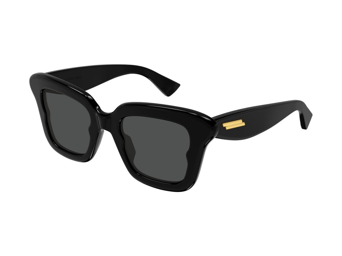 Bottega Veneta Bv1493s Gold Accent Oversized Square Sunglasses