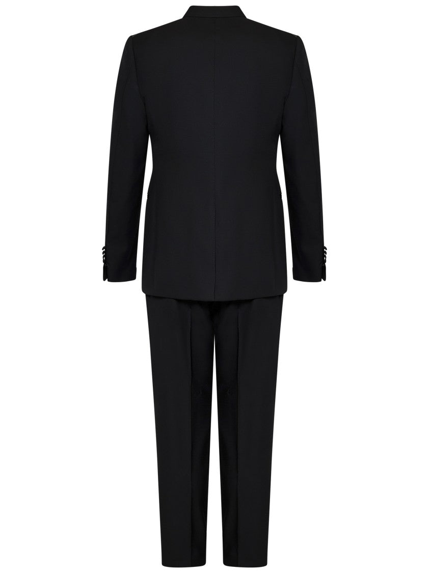 Tom Ford Black Double-Breasted Tuxedo Blazer