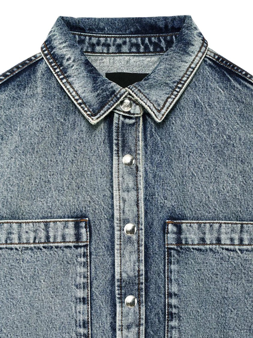 Anine Bing Samy Snap-Button Denim Shirt