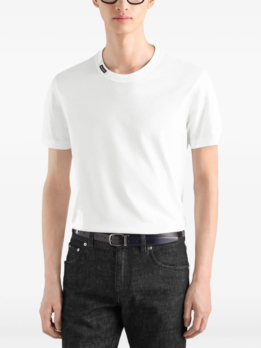Dolce & Gabbana Regular Cotton Minimalist Label T-Shirt