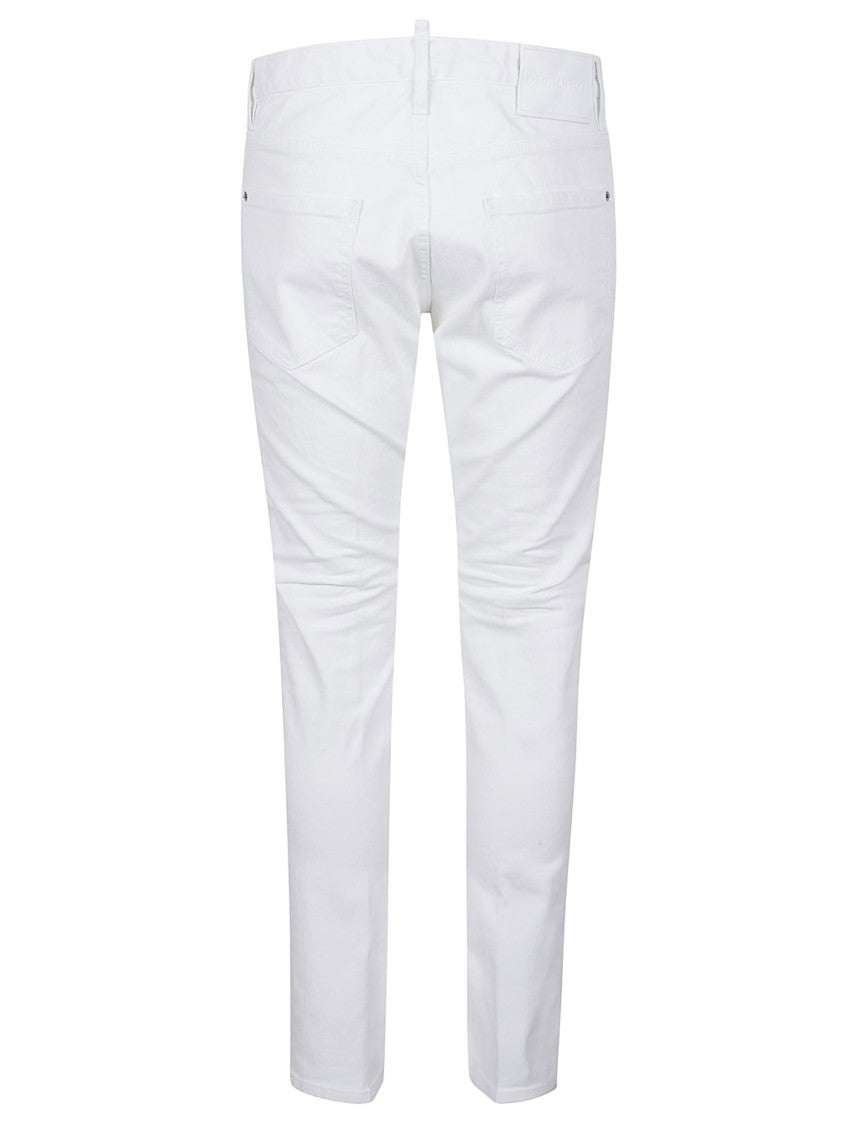 Dsquared2 Teddy Slim Fit White Jeans