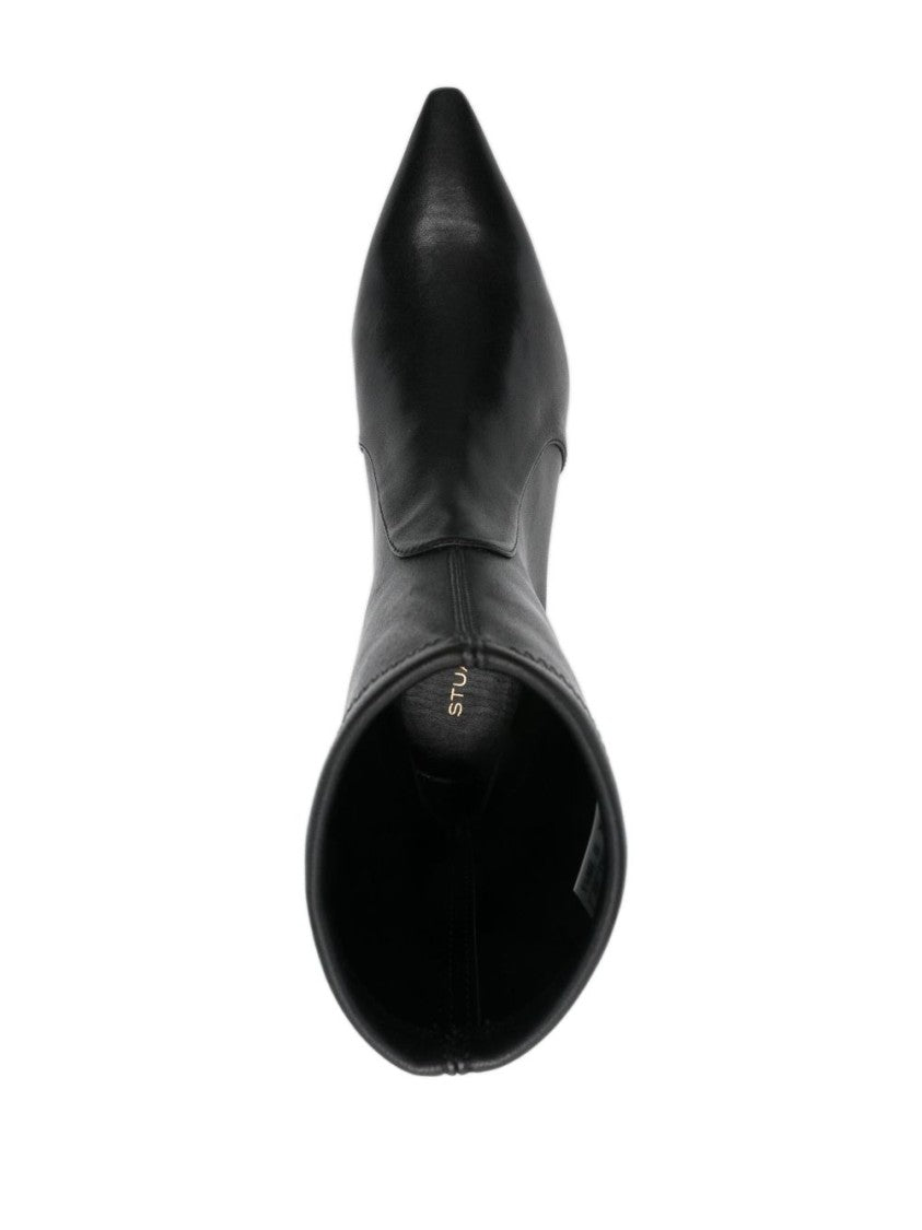 Stuart Weitzman Pointed-Toe Kitten Heel Boots