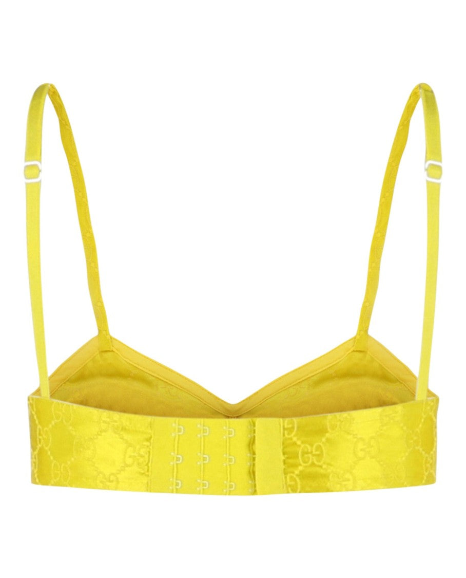 Gucci Embroidered Silk Bra