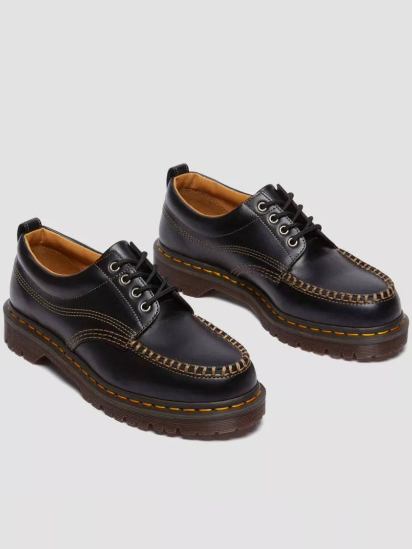 Dr. Martens Black Lowell Contrast Stitch Shoes