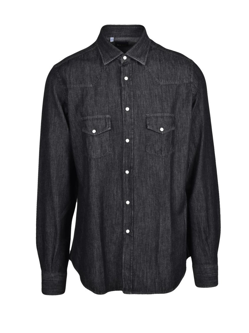 M100 Black Cotton Shirt