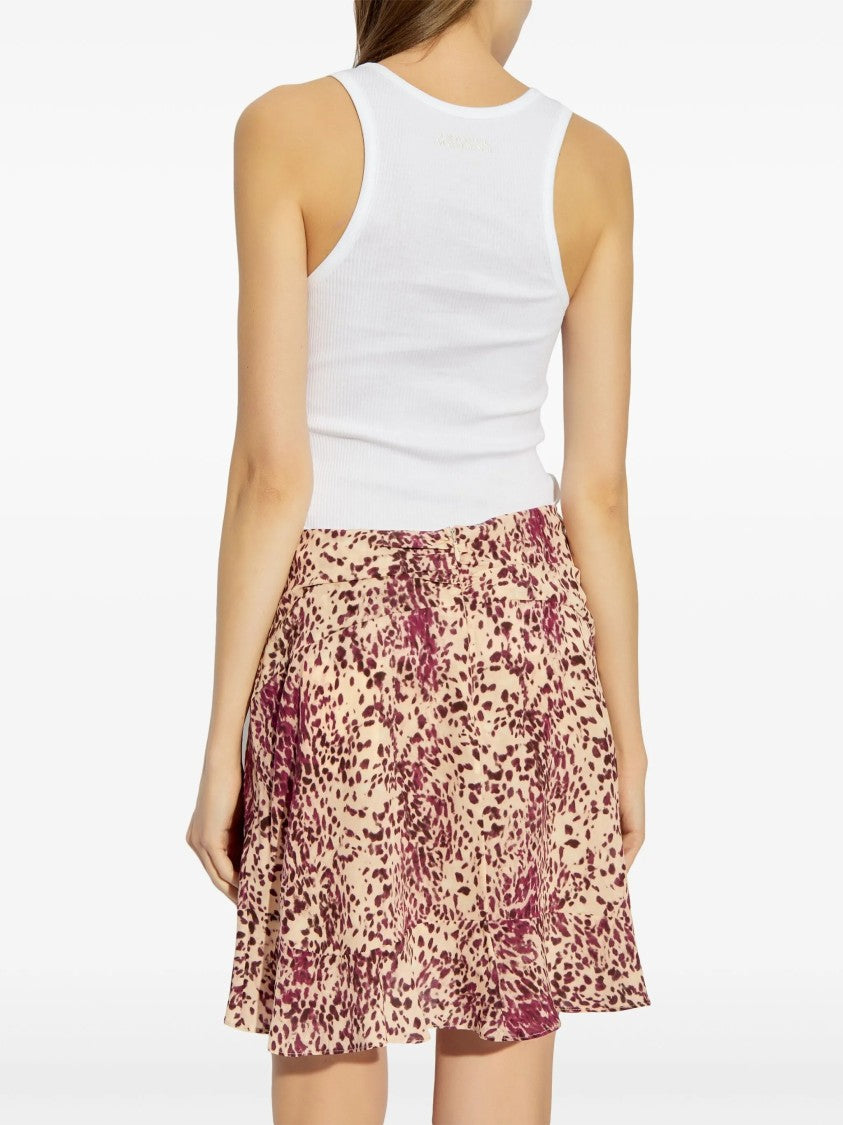 Isabel Marant Thea Tee Shirt Ribbed Flared Top