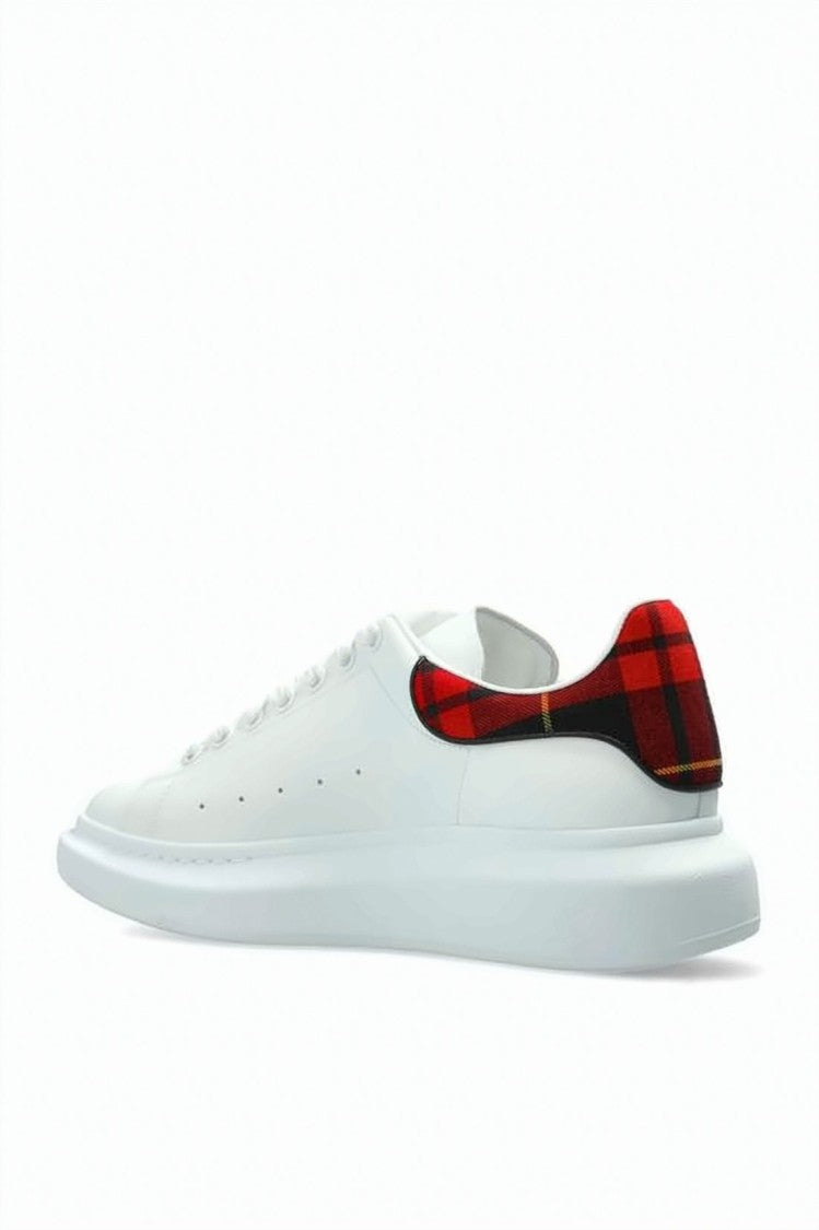 Alexander Mcqueen White Calf Leather Thick Rubber Sole Sneakers