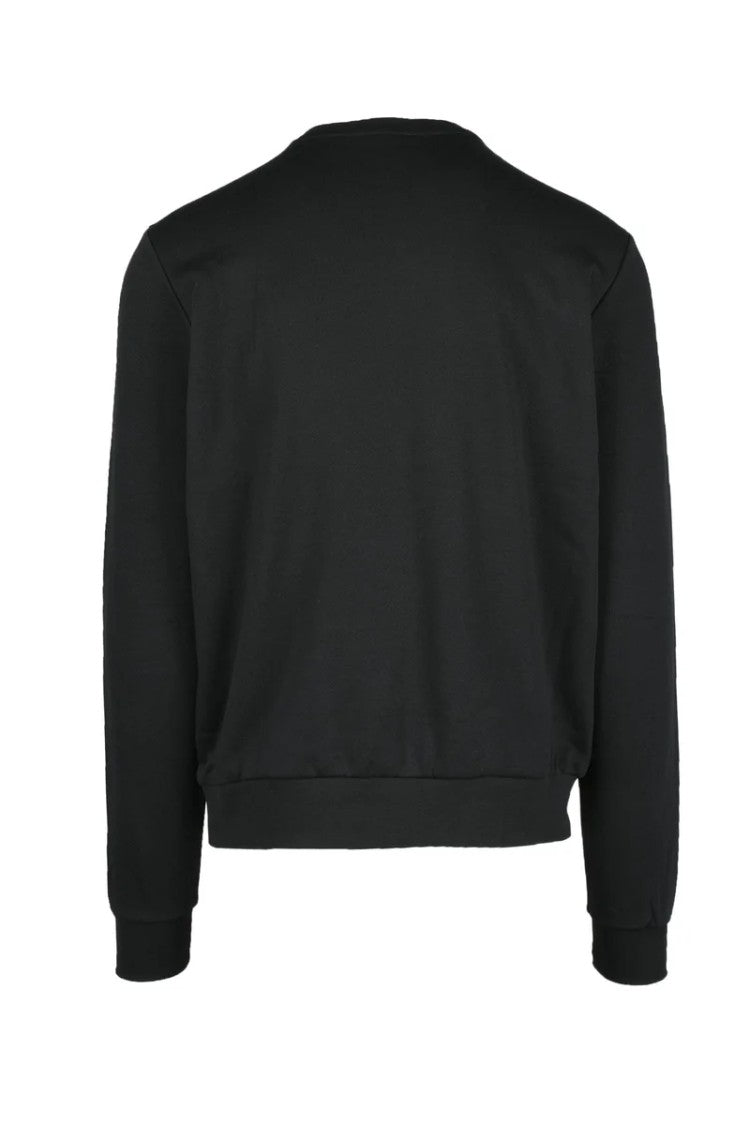 Costume National C. Black Minimalist Cotton Sweatshirt