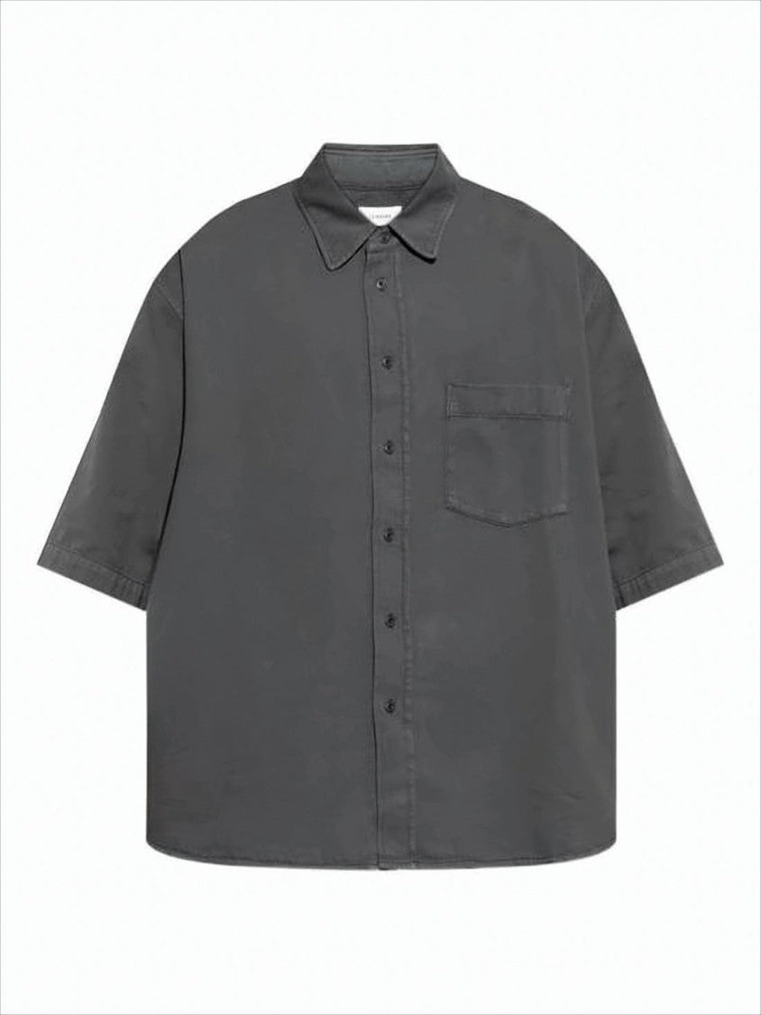 Lemaire Boxy Short-Sleeved Shirt With Classic Collar