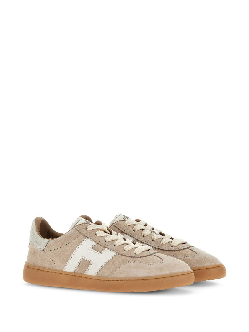 Hogan Low-Top Sneakers With Suede Leather And Contrasting Logo