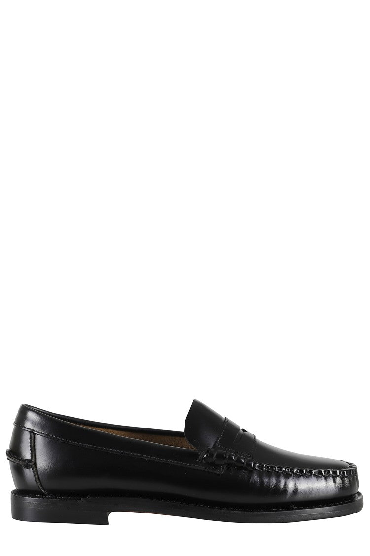 Sebago Classic Dan Almond-Toe Full-Grain Brushed Leather Loafers