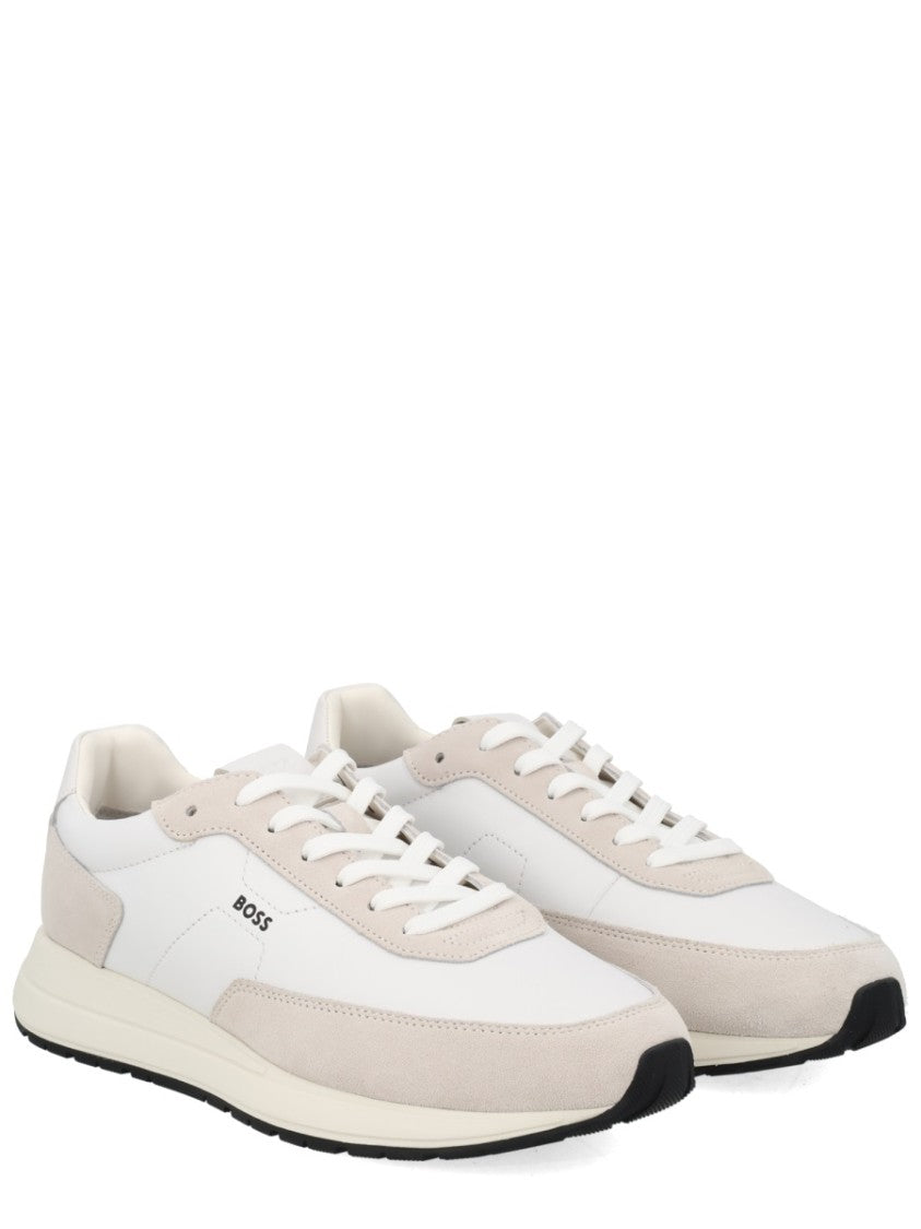 Boss Vinston Cow Leather Suede Sneakers