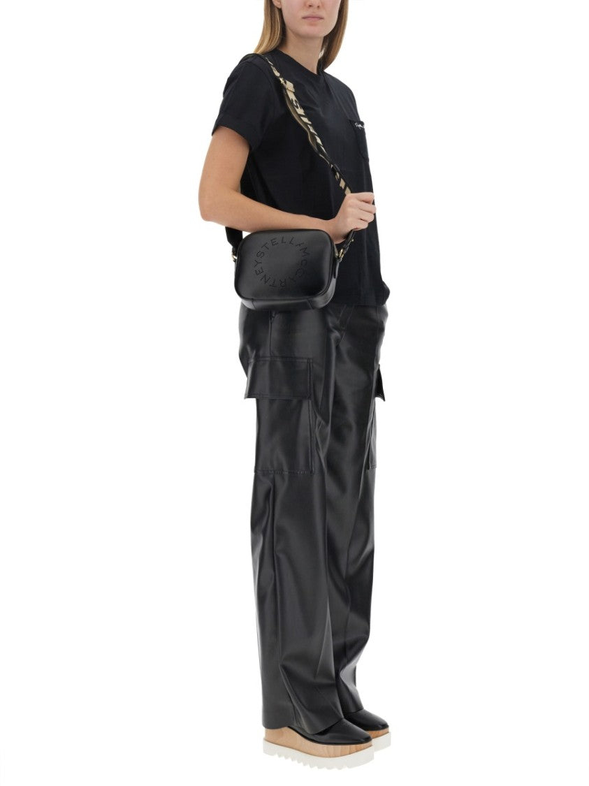 Stella Mccartney Tailored Black Cargo Pants With Utility Pockets