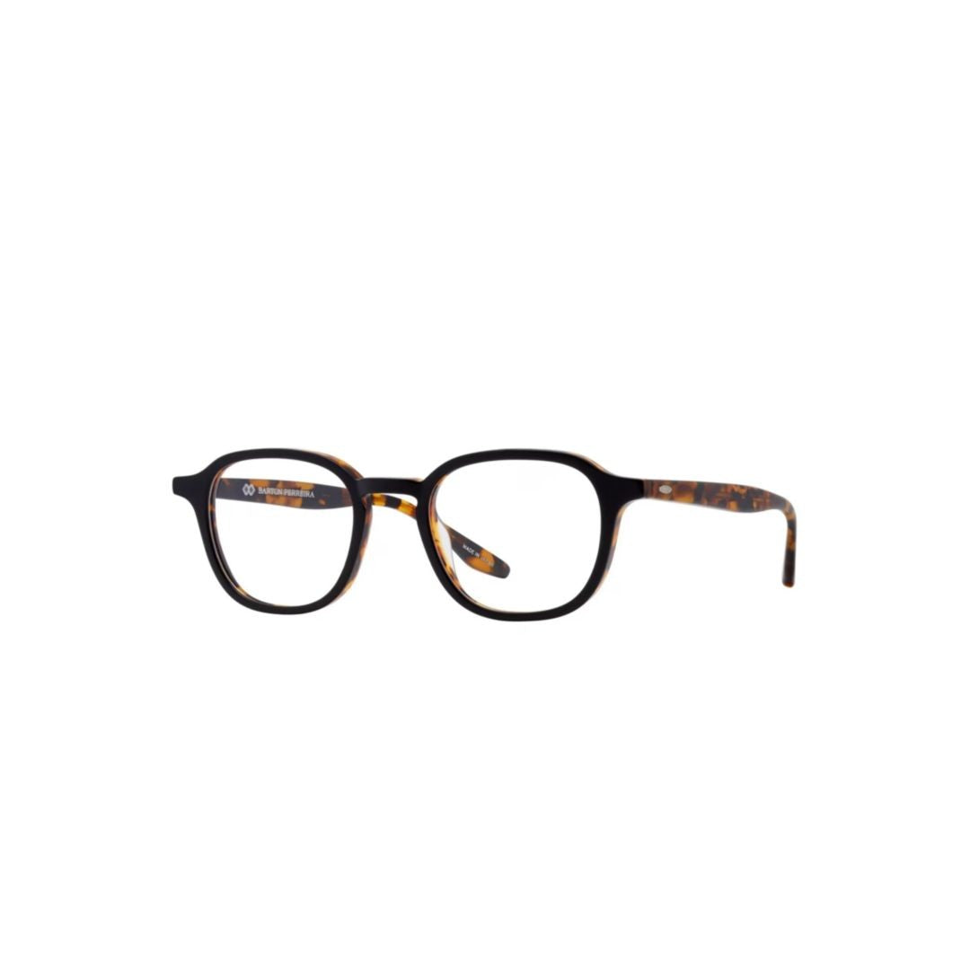 Barton Perreira Dale Tortoiseshell Rectangular Frame Eyeglasses With Glossy Finish