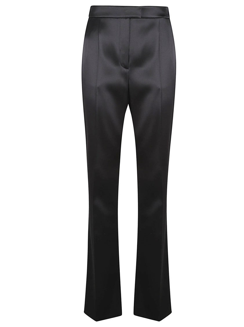 Valentino Garavani Tailored Flared Trousers With Satin Finish