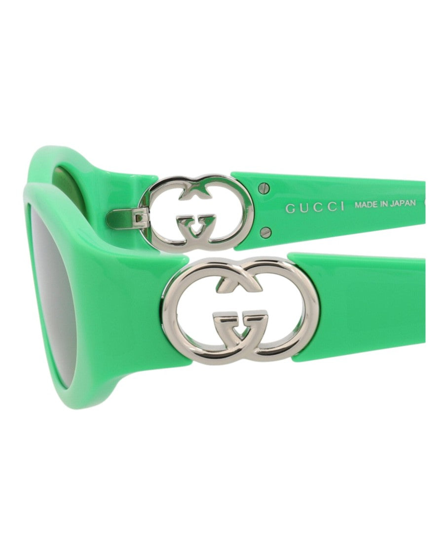 Gucci Round-Frame Injection Sunglasses