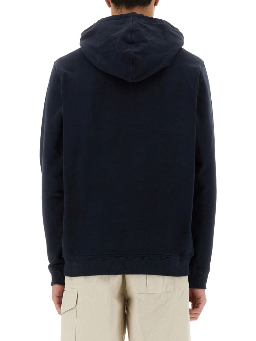 Belstaff Regular Fit Cotton Logo Hoodie