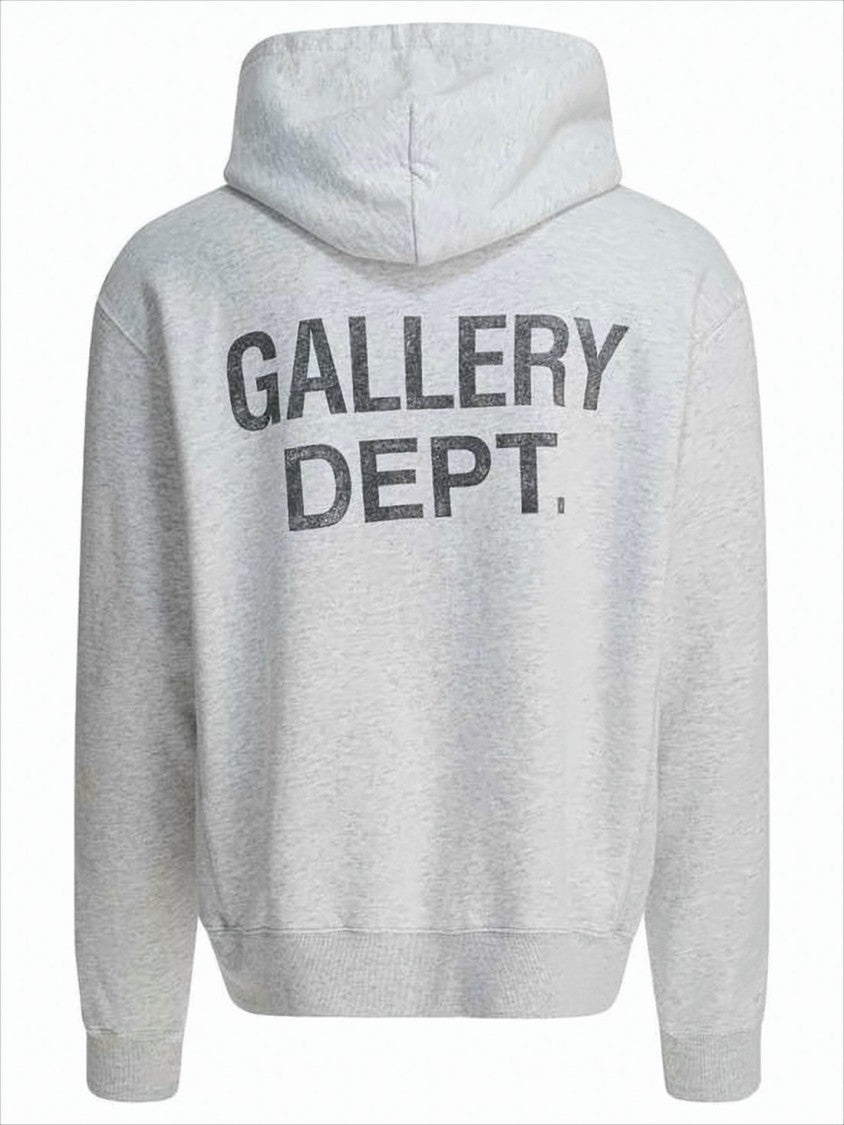 Gallery Dept. Light Grey Hoodie With Paint Splatter