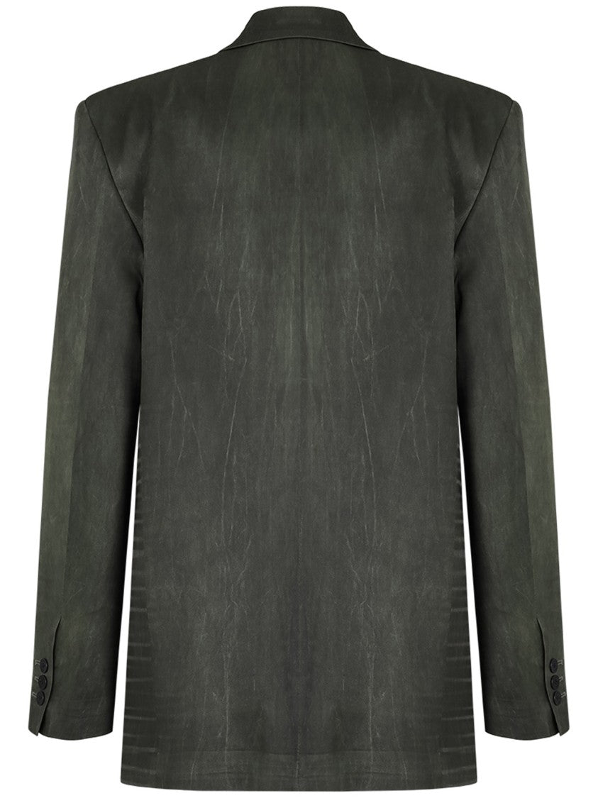 Seafarer Green Astro Structured Blazer