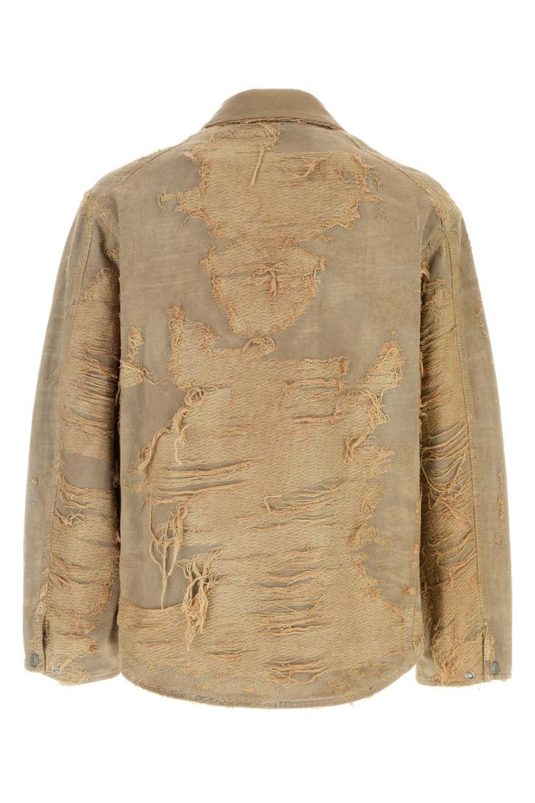 Diesel Beige Cotton D-Ivar Jacket