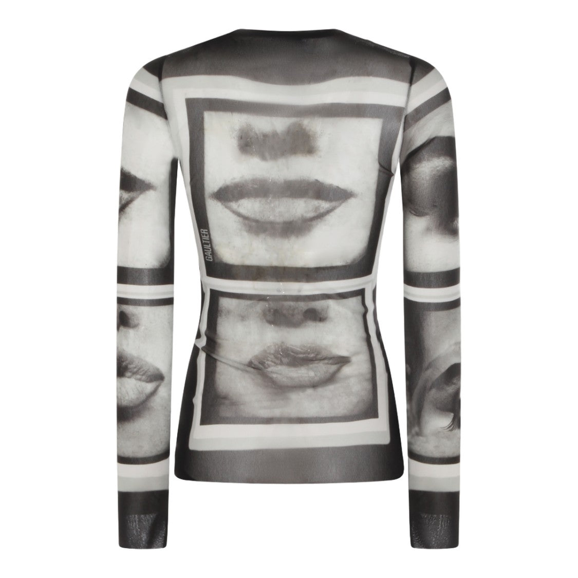 Jean Paul Gaultier Long-Sleeved Top With Monochrome Photographic Print