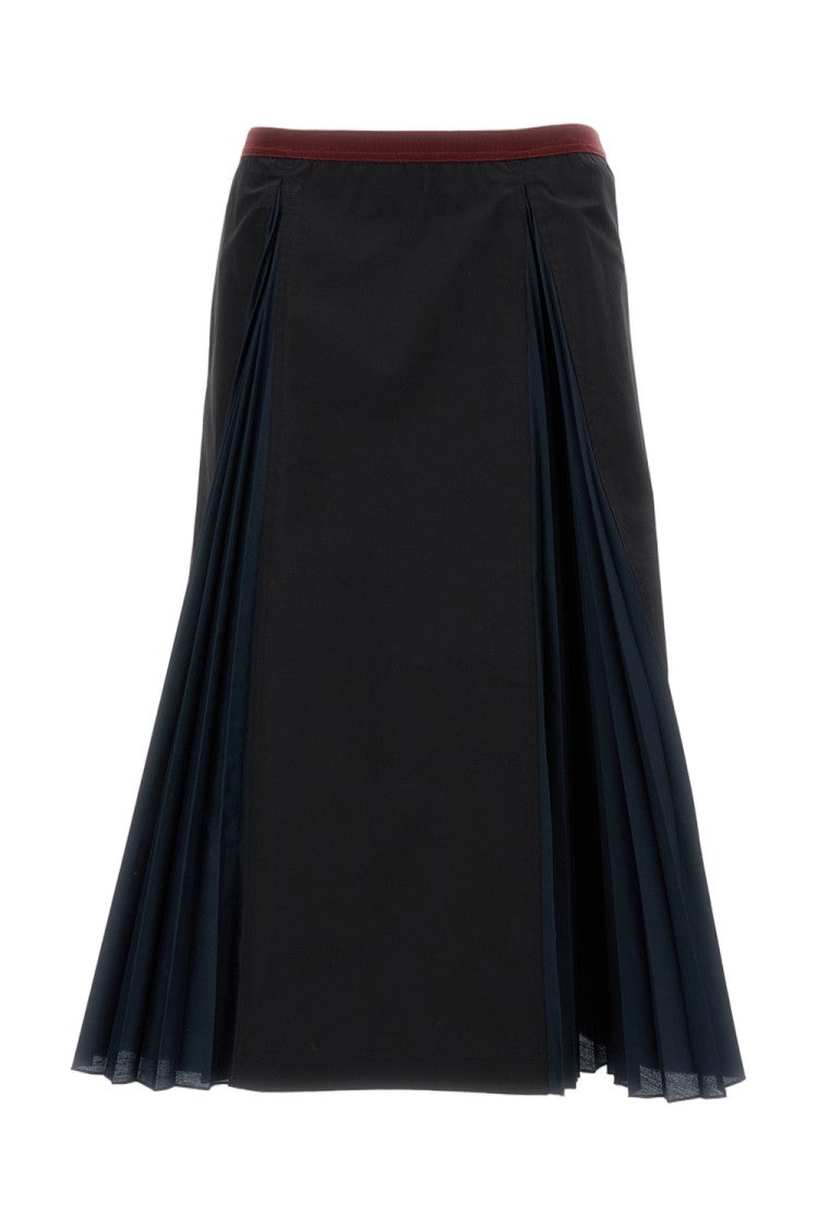 Plan C Pleated A-Line Skirt
