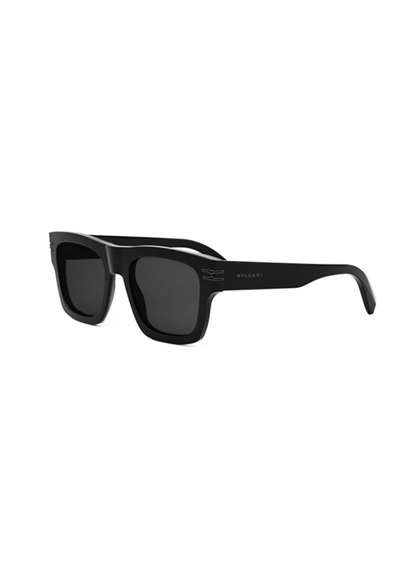 Bulgari Bv40015i Bold Rectangular Frame Sunglasses