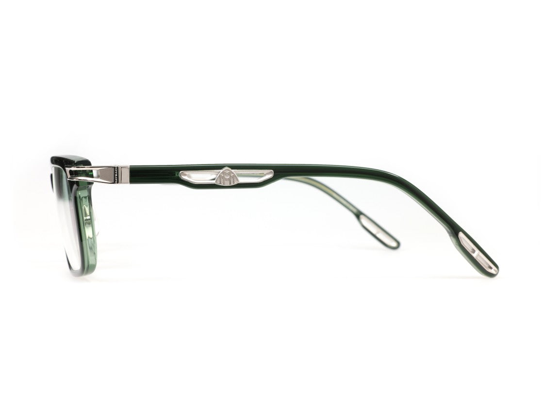 Maybach Green The Serenity I Translucent Square Eyeglasses
