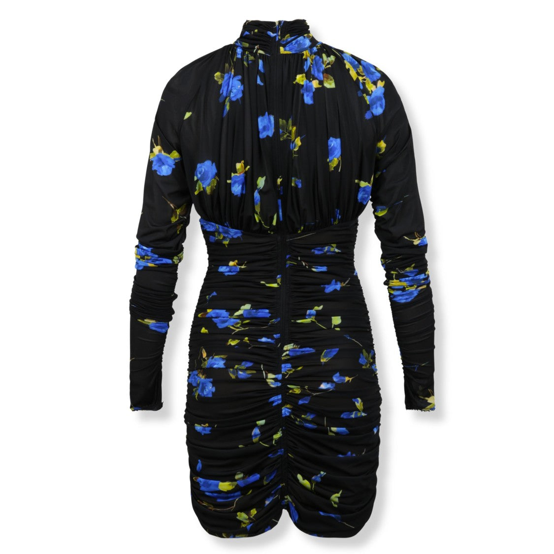 Blumarine Fitted Mini Dress With Opulent Floral Print