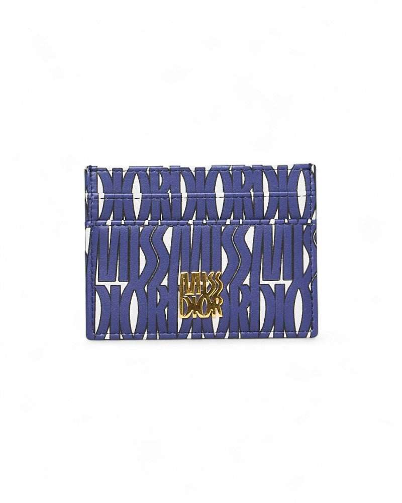 Dior Miss Blue White Card Holder