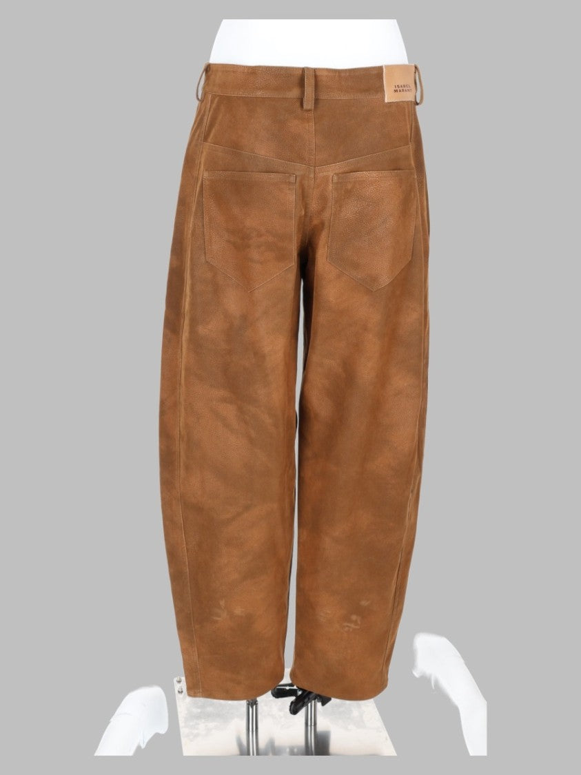 Isabel Marant Étoile Brown Cropped Five-Pocket Cropped Pants