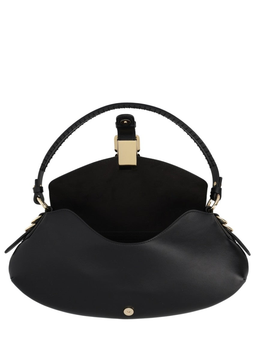 Ganni B-Kat Recycled Leather Clasp Handbag