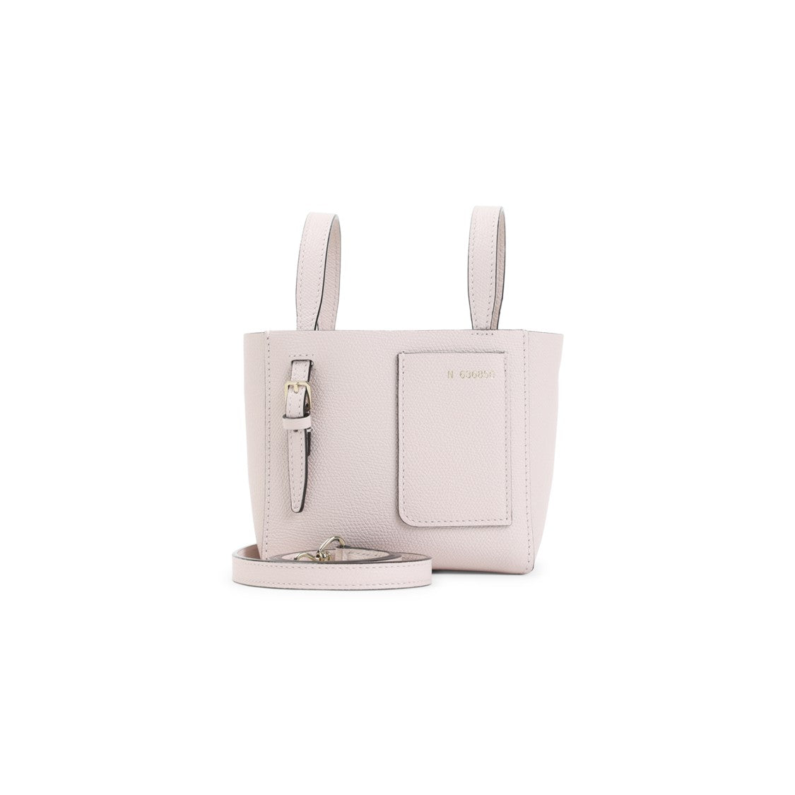 Valextra Structured Textured Leather Shoulder Bag